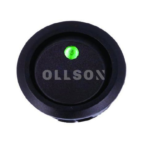 Wip schakelaar met LED indicator GROEN 20A 14 Vdc